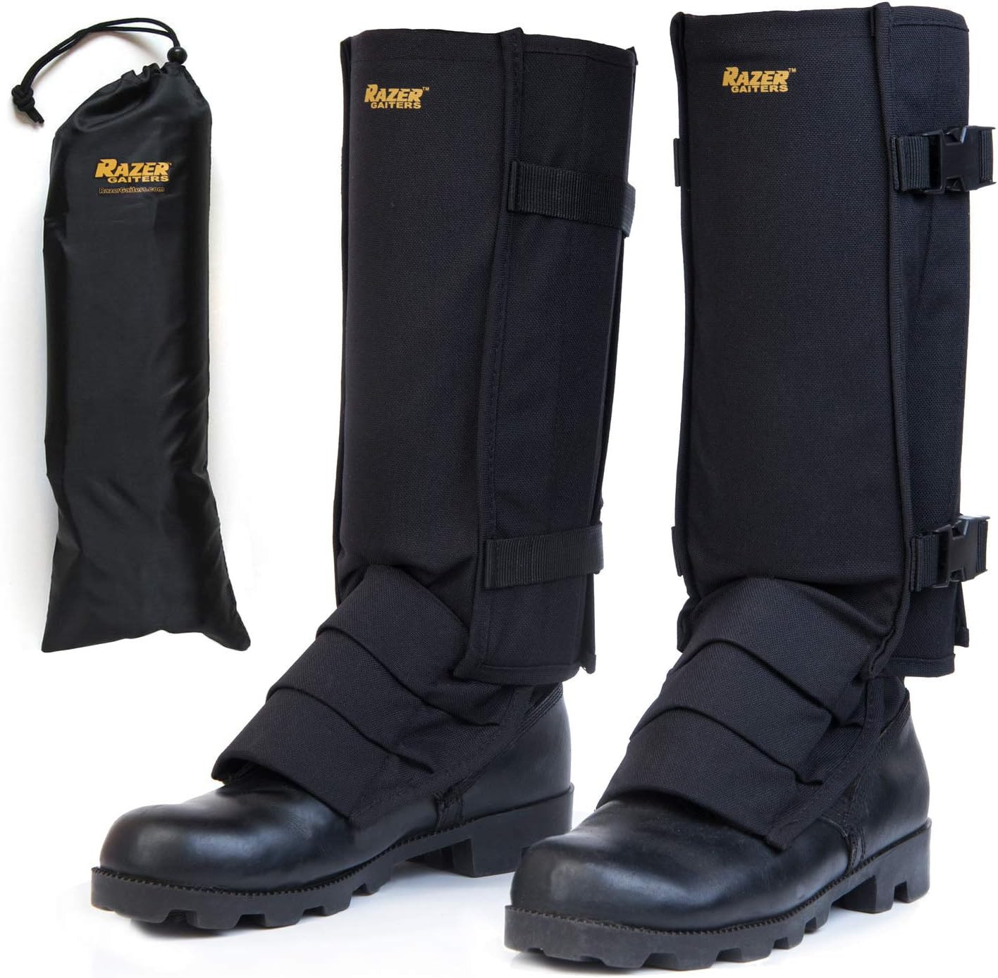 Razer Snake Gaiters for Hiking, Hunting - Snake Bite Protection Guards for Legs