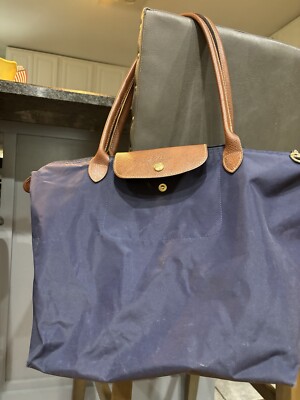 longchamp le pliage large tote Navy Nylon