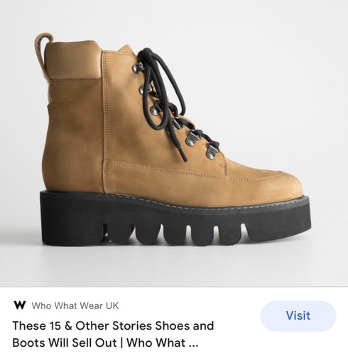 & other stories hiking boots