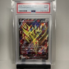 Zamazenta V 196/202 Full Art Pokemon Sword & Shield Base PSA 9 Mint #196 on eBay