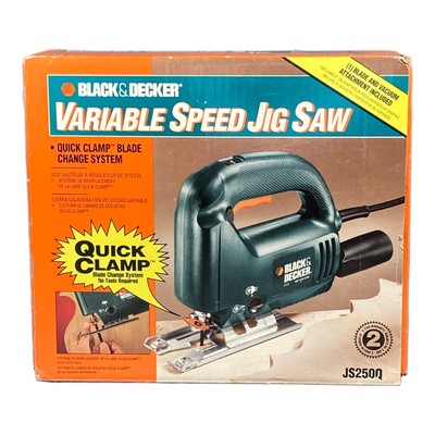 Black Decker Variable Speed Jig Saw With Quick Change Blade Clamp Model JS250Q