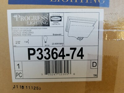 Progress Lighting Bratenahl Collection 2-Light Venetian Bronze Flush Mount 