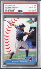 2000 FINEST REFRACTOR #165 MANNY RAMIREZ PSA 10