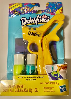 NEW Factory Sealed Play-Doh Doh DohVinci Basic Set 2 bottles of drawing compound