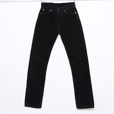 Levi's 551 Velours Jeans Taille W28 L34 Usagé (Cod.J1165) Noir Homme