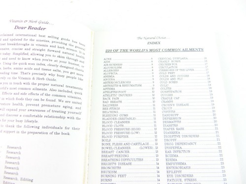 The Vitamin Herb Guide 5th Edition 1987 - Foto 8 di 12