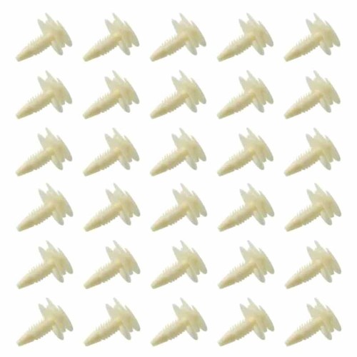 30x Door & Trim Panel Retainer Clips For GM | Fits 1/4 Inch Hole, 13/16 Long | OE 3065575