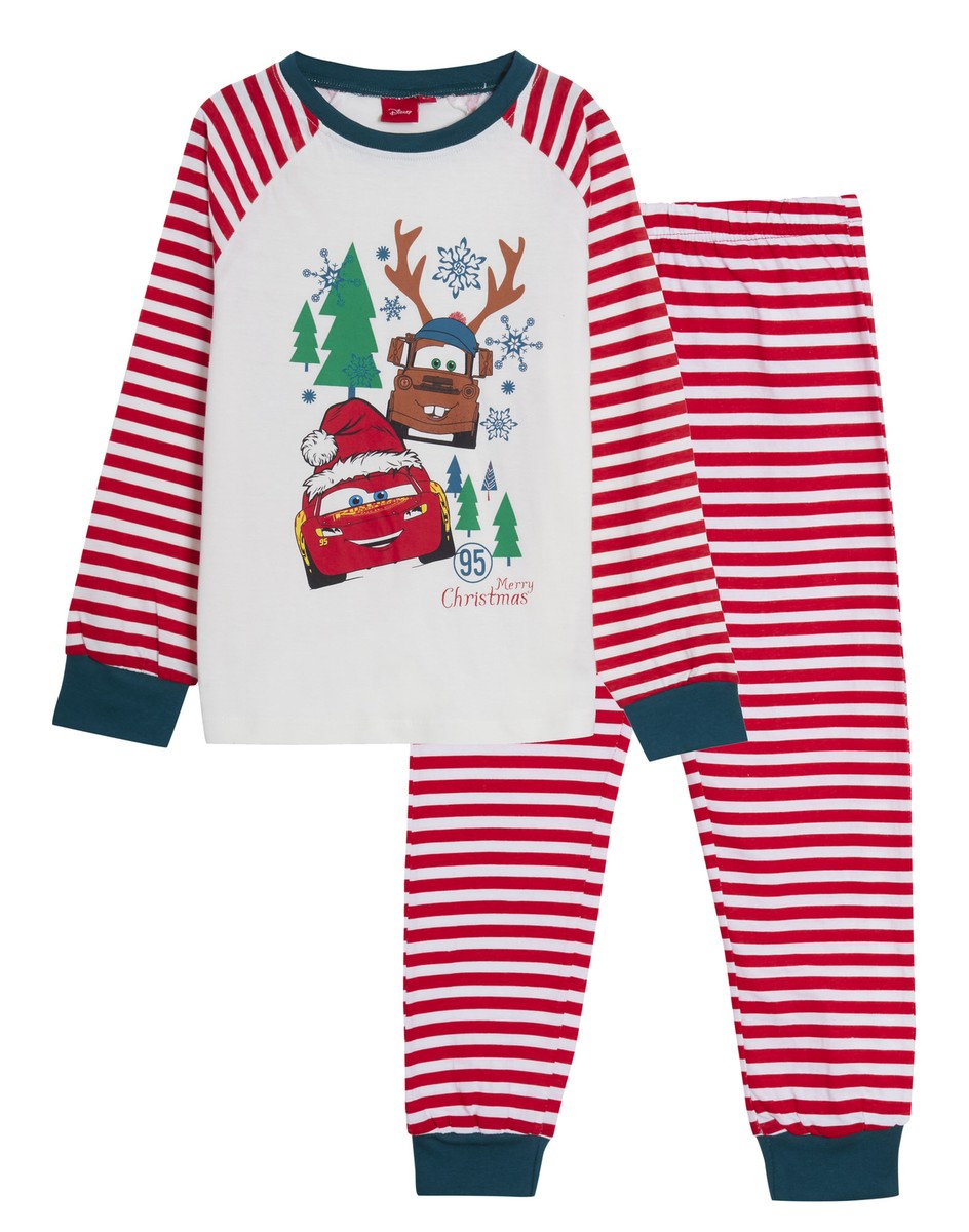 Disney Cars Christmas Pyjamas Boys Lightning McQueen Full