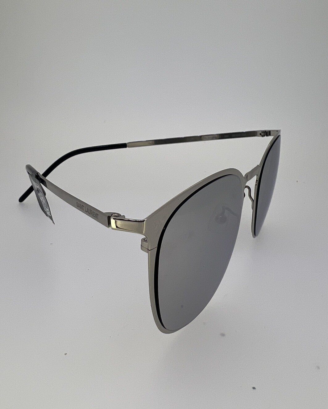 Occhiali da sole Saint Laurent montatura argento originali