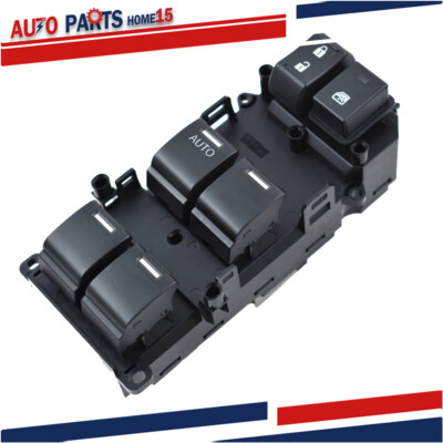 Window Master Control Switch For Honda Accord 2008 2009-2012 Black Left Power