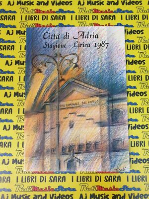 Book spillato CITTA' DI ADRIA stagione lirica 1987 ARTI GRAFICHE DIEMME (L56)