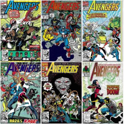 °AVENGERS Vol.1, 341-343-350-351-352-361° USA Marvel 1992 Bob Harras Auswahl