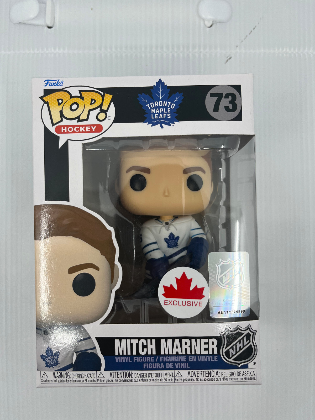 Funko Pop Toronto Maple Leafs Mitch Marner #73 Figure (White) Exclusive