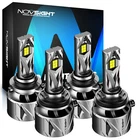 NOVSIGHT LED Headlight Bulbs Combo Kit 9005+H11 High Low Beam White Super Bright