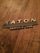 EATON NASHVILLE TENNESSEE Dealer Emblem Car Vintage