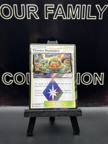Pokemon TCG Thunder Mountain Prism Star 191/214 Lost Thunder Rare Holo 2018