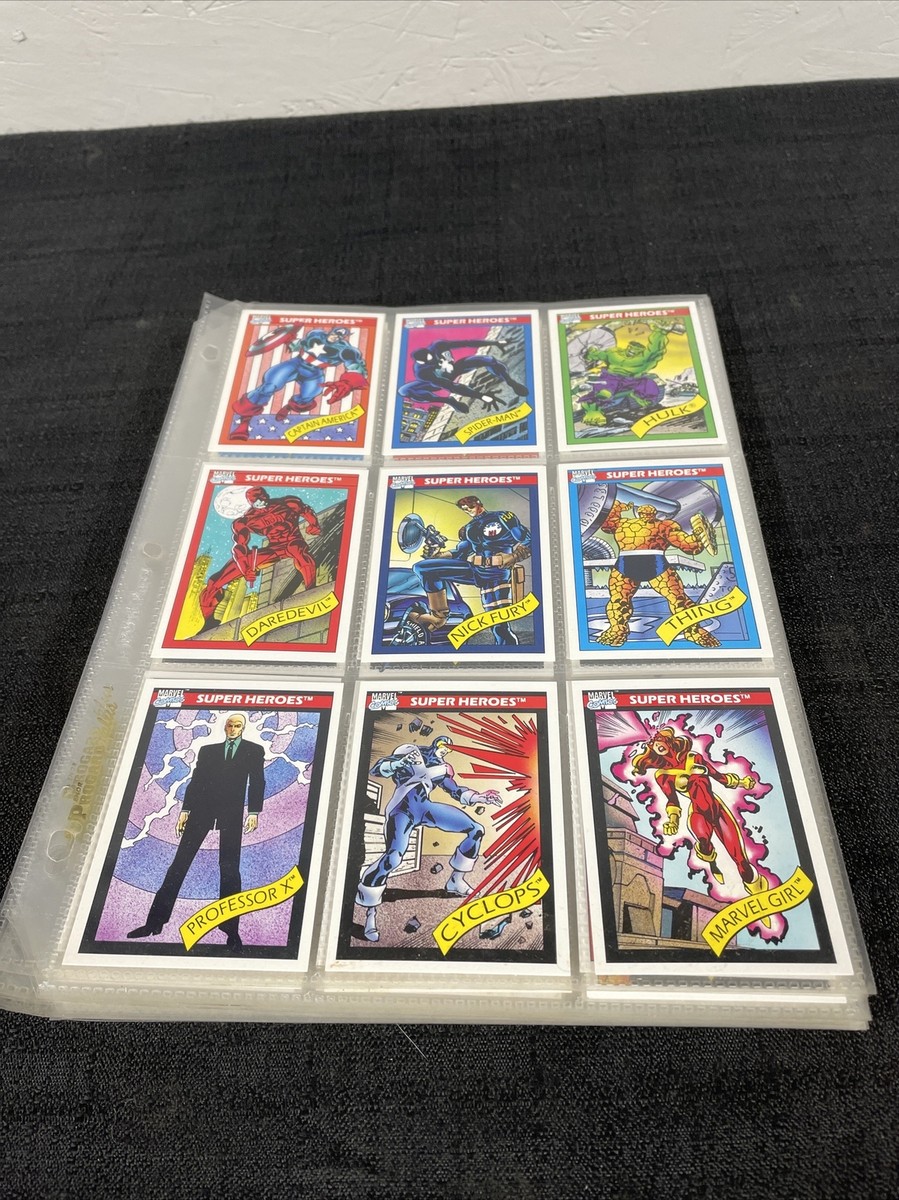 1990 Impel Marvel Universe Series 1 Trading Cards COMPLETE BASE