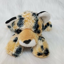 Aurora Cheetah Leopard Tan Black Beanbag Mini Flopsies 8" Plush Stuffed Toy B61