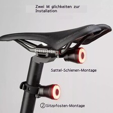 Smart Rücklicht Typ-C Ladelicht Bremssensor Smart Bike Licht Fahrradzubehör
