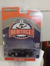 2017 Greenlight Hertiage Racing Black 2017 Ford GT Series 1  1/64 Scale