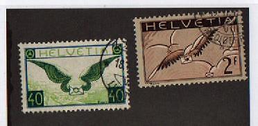 Switzerland Scott #s C14 & C15 used very fine, cat. $165.00 | eBay