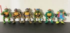 1988 - 1991 Playmates Toys TMNT Turtles Action Figure Set Vintage