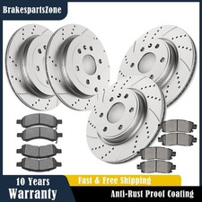 Front Rear Brake Rotors Pads Kit fit for Enclave Acadia Limited Outlook 07-10