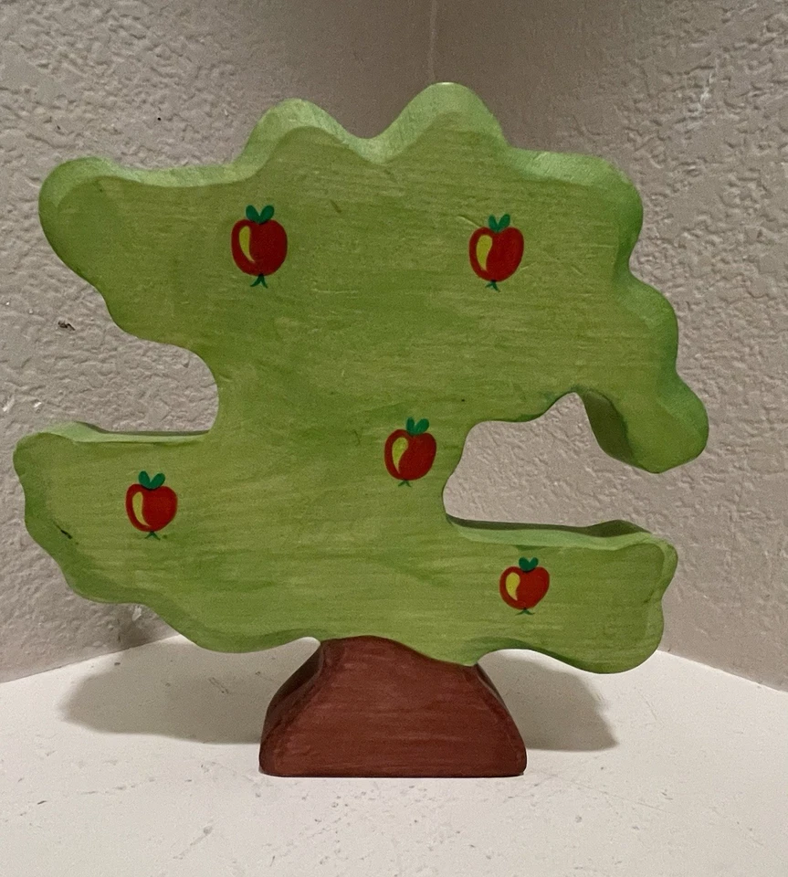 HOLZTIGER Wooden Apple Tree For Birds Baby Toddler Toy Non Toxic Solid Wood - Image 2 of 4
