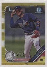 2019 Bowman Chrome Prospects Yellow Refractor 27/75 Derian Cruz #BCP-11 00bo