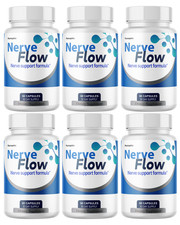Nerve Flow Advanced Health Support Formula Dietary Supplement - 6 Bottles