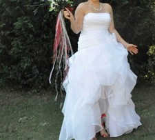 High Low Corset Back Wedding Dress Size Lg/Xlarge