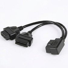 30cm/12 Right Angle OBD2 OBDII Y Splitter Cab...
