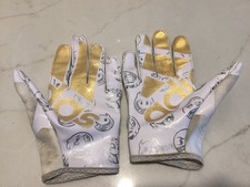 ADIDAS YOUTH ADIZERO 5 STAR 8.0 TRZY PASKI RĘKAWICE ODBIORNIKA ŻYCIA ŚREDNIE, ZŁOTE