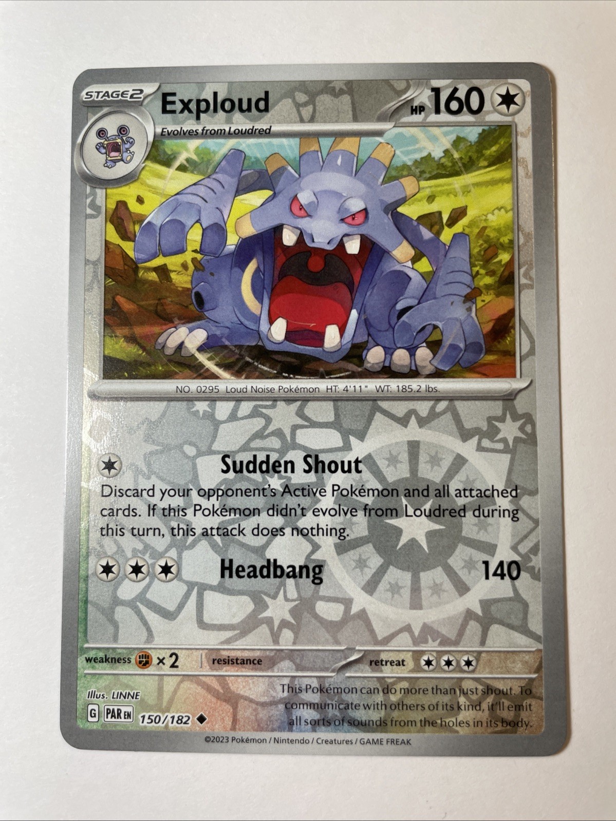 Exploud 150/182 - Sv04: Paradox Rift Reverse Holo (NM)