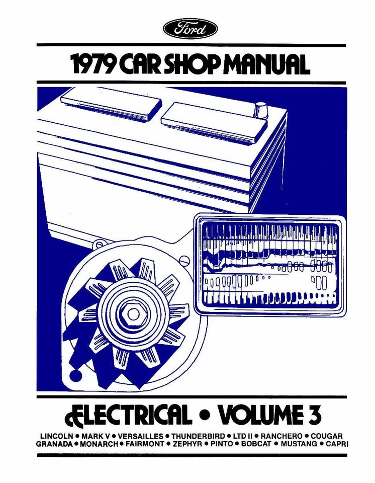 1979 年福特、林肯和水星维修手册(5 卷) — 第 3/4 张图片