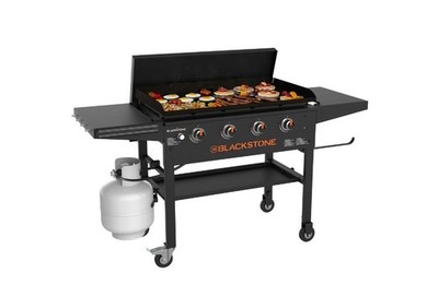 Blackstone Original Outdoor Griddle, 4-Burner 36'' Flat Top Grill with Hard Cover