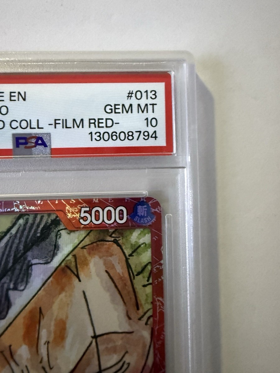 ONE PIECE FILM RED #013 RORONOA ZORO PSA 10 | eBay