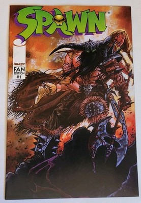 Spawn #1 Fan Eddition with a Viking Spawn Limited Edition Fan Standee #1 Mint