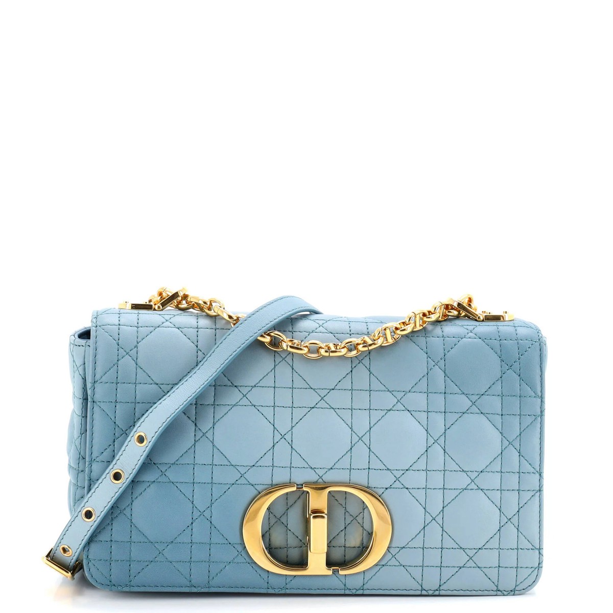 Christian Dior Caro Bag Cannage Quilt Calfskin Medium | eBay