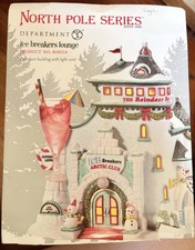 Department 56 North Pole Series Ice Breakers Lounge Illuminated Village