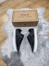 Ralph Lauren Men's Leather Trainers, Size UK7 EUR41 Length 26,5cm. New With Box