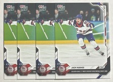(4) 2026 Topps NOW #18 Jack Hughes - Team USA | Golden Goal | US Olympic Team