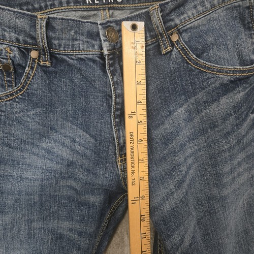 Wrangler Retro Slim Boot Cut Jeans Mens 32x30 Blue Stretch Western Cowboy Chore - Picture 7 of 9