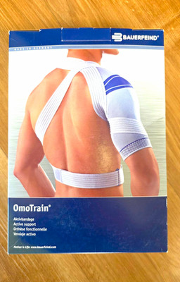 Bauerfeind OmoTrain Shoulder Brace Titan Size 2 Breathable Knit Support