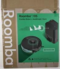 iRobot Roomba 105 Combo Vacuum & Mop + AutoEmpty Dock LiDAR Self-Empty
