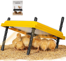 Brooder Heating Plate for Chicks Adjustable: with Bonus 12X12 Warmer with Easy-