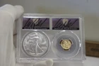 2025 PCGS MS70 $5 & $1 Gold/Silver Eagle 2 - Coin Set - David Hall