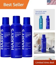 Hydrating Aloe Shaving Gel - Eucalyptus Scent, 3 x 6.7oz for All Skin Types