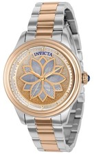 Invicta Wildflower Women s Watch Gold Stainless Steel Mother of Pearl Dial 35mm