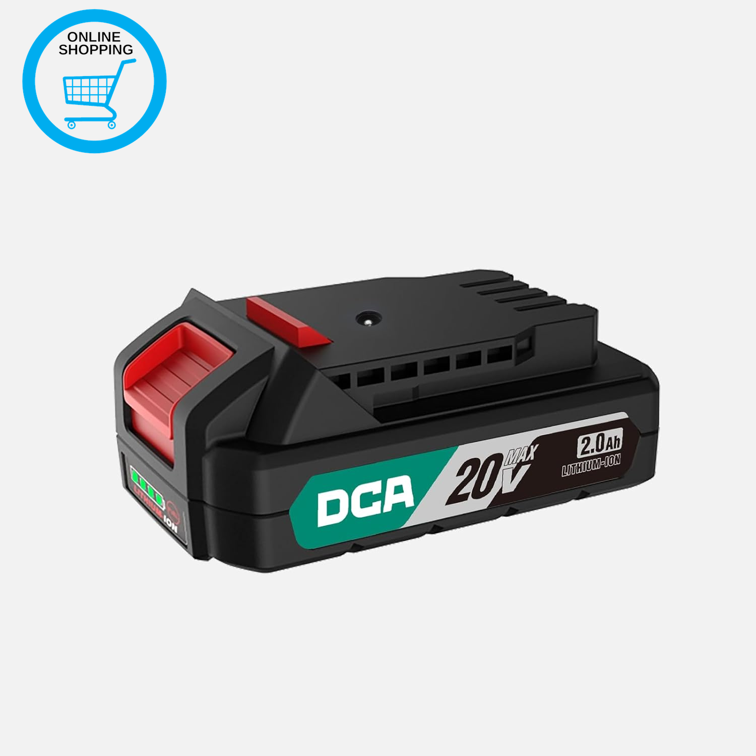 20V MAX Lithium-Ion Battery, 2.0Ah High Capacity Battery Pack Compactible 20V Co